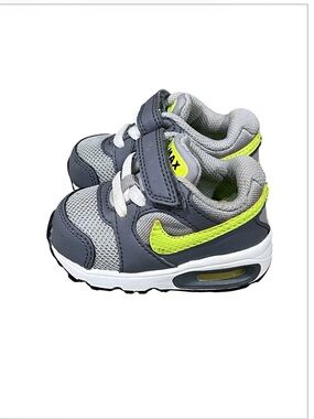 Nike Kids' Grey and Volt Air Max React Infant Sneakers Sz 3C